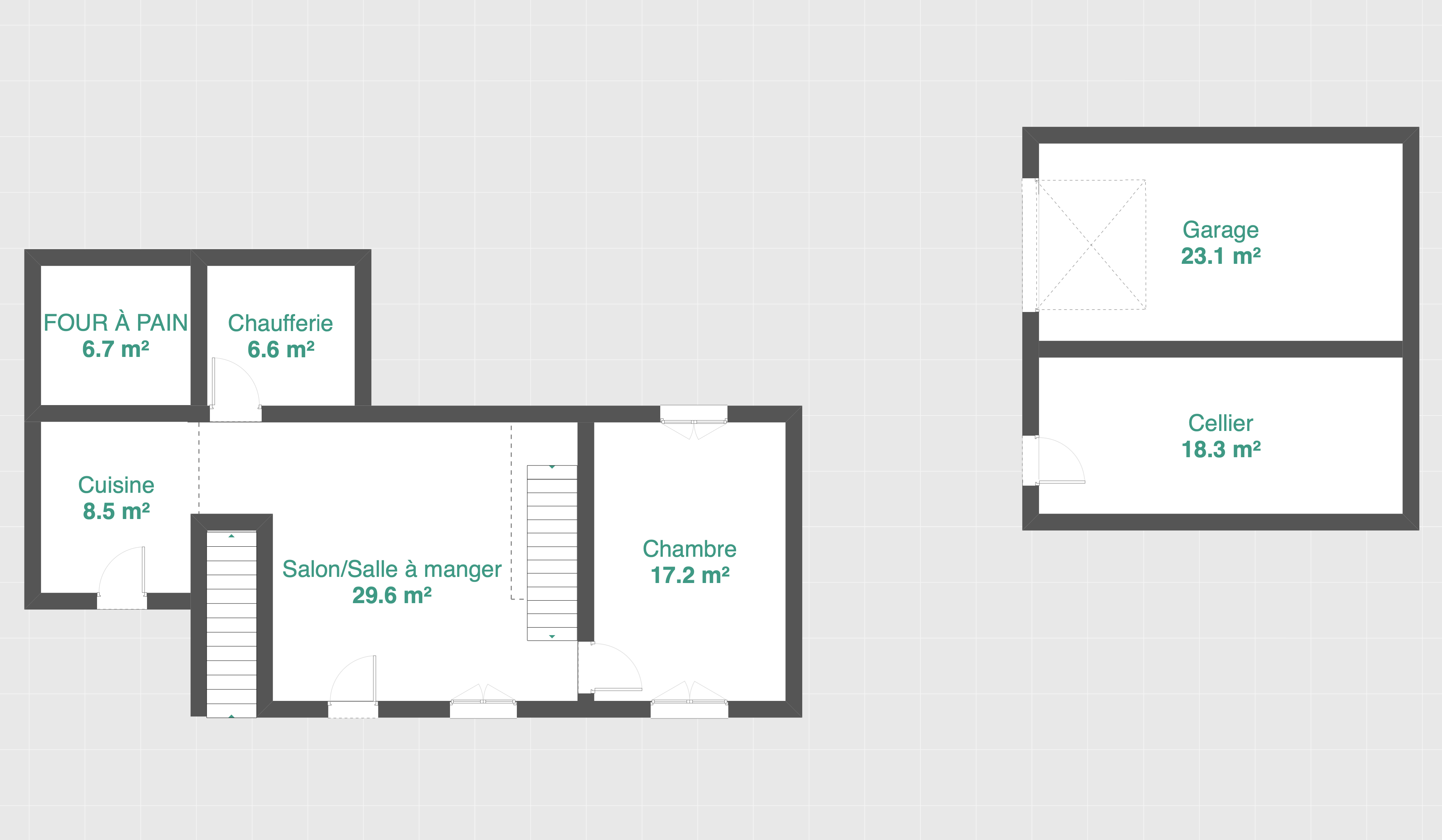 Croquis du rez-de-chaussée